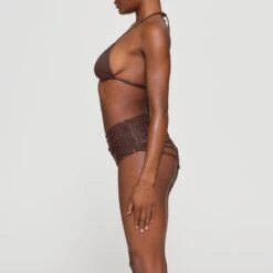 RHINESTONE SWIM STRAPPY SKIRT | COCOA -Deals Easy Allure Wardrobe Store SKIMS UNDERWEAR CU SKT 3186 HB COA 0007